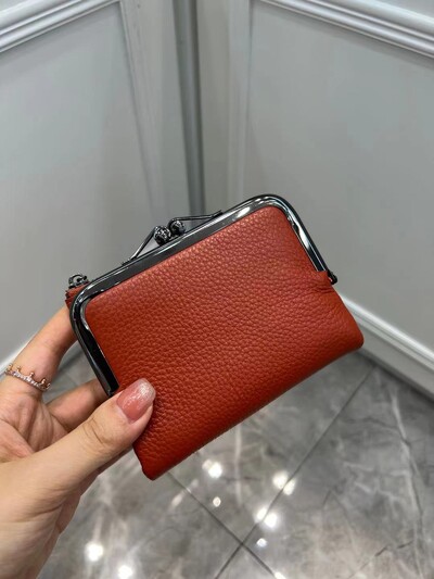 Novčanica Retro ručna torbica od prave kože Kratki novčanik Ženska višenamjenska štipaljka Zero novčanik Novčanici od kravlje kože Držač kartica