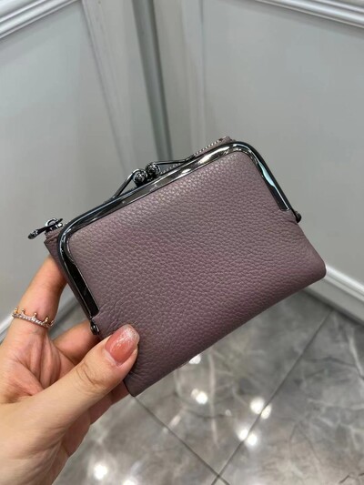 Novčanica Retro ručna torbica od prave kože Kratki novčanik Ženska višenamjenska štipaljka Zero novčanik Novčanici od kravlje kože Držač kartica