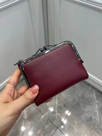 Novčanica Retro ručna torbica od prave kože Kratki novčanik Ženska višenamjenska štipaljka Zero novčanik Novčanici od kravlje kože Držač kartica