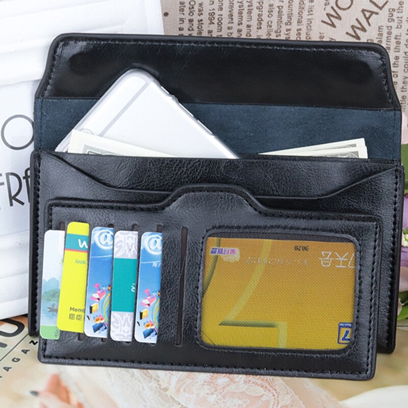 Prijenosni ženski dugi novčanik od prave kože velikog kapaciteta, višenamjenski novčanik od kravlje kože, tanka ženska torbica za novčiće