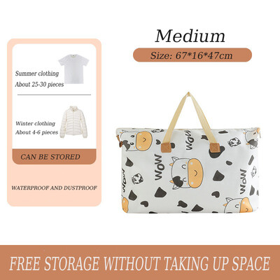 1-2 kom Organizator ormara Vreće za pohranu odjeće Slatka kravlja tješilica Torba od tkanine Poplun iz crtanog filma Odjeća za pomicanje Organizacija doma