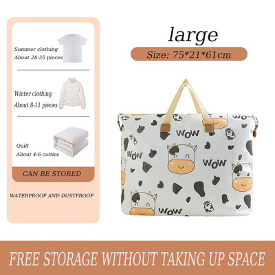 1-2 kom Organizator ormara Vreće za pohranu odjeće Slatka kravlja tješilica Torba od tkanine Poplun iz crtanog filma Odjeća za pomicanje Organizacija doma