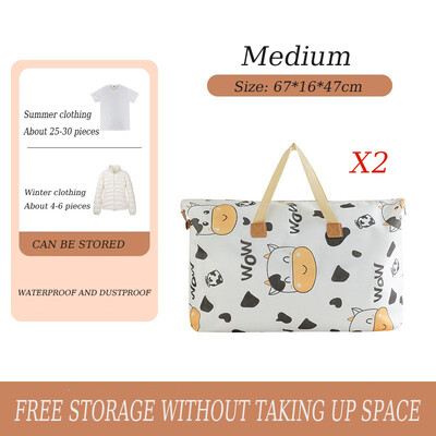 1-2 kom Organizator ormara Vreće za pohranu odjeće Slatka kravlja tješilica Torba od tkanine Poplun iz crtanog filma Odjeća za pomicanje Organizacija doma