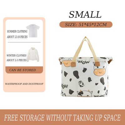 1-2 kom Organizator ormara Vreće za pohranu odjeće Slatka kravlja tješilica Torba od tkanine Poplun iz crtanog filma Odjeća za pomicanje Organizacija doma