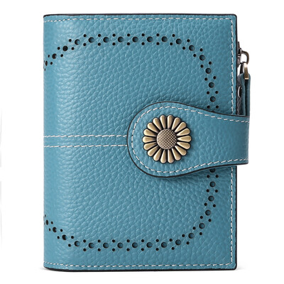 SENDEFN Modes ādas sieviešu maki, rāvējslēdzējs, īss maciņš RFID bloķēšanas karšu turētāji Modes monētu maki sievietēm 5215