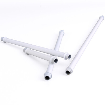 3 vienetų M10 metalinių vamzdžių dvigubi galai su išoriniais sriegiais Sraigtiniai tuščiaviduriai vamzdiniai stalinių lempų apšvietimo šviestuvai