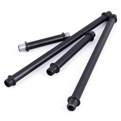 3 vienetų M10 metalinių vamzdžių dvigubi galai su išoriniais sriegiais Sraigtiniai tuščiaviduriai vamzdiniai stalinių lempų apšvietimo šviestuvai