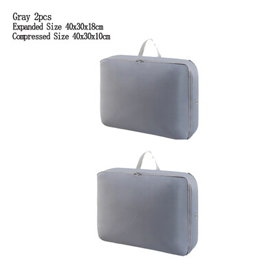 1/2 KOM Kompresijska torba s patentnim zatvaračem Pohranjivanje popluna Odjeća za kućanstvo Poplun Pokrivač Pokrivač Compress Organizacija Torba za putni kovčeg