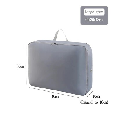 1/2 KOM Kompresijska torba s patentnim zatvaračem Pohranjivanje popluna Odjeća za kućanstvo Poplun Pokrivač Pokrivač Compress Organizacija Torba za putni kovčeg