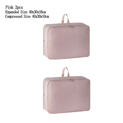 1/2 KOM Kompresijska torba s patentnim zatvaračem Pohranjivanje popluna Odjeća za kućanstvo Poplun Pokrivač Pokrivač Compress Organizacija Torba za putni kovčeg