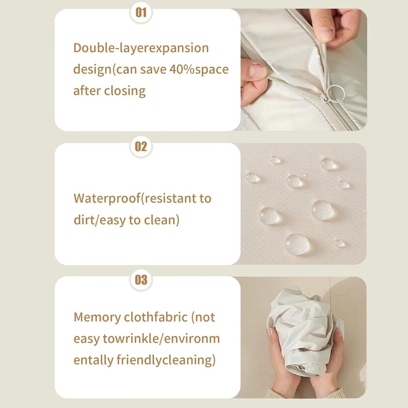 1/2 KOM Kompresijska torba s patentnim zatvaračem Pohranjivanje popluna Odjeća za kućanstvo Poplun Pokrivač Pokrivač Compress Organizacija Torba za putni kovčeg