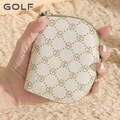 GOLF ženski kratki novčanik 2023 New Letter Retro Fashion Zero Wallet Minimalistički novčanik s karticom Novčanik Mali kožni novčanik