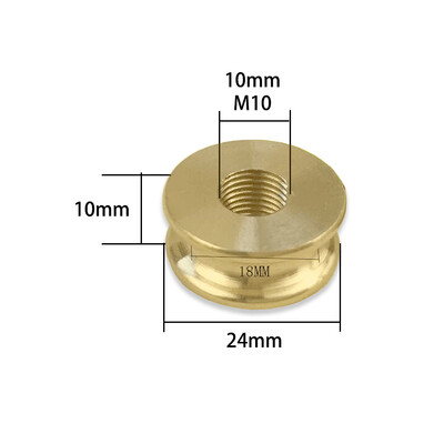 M10 vidinis dantis gryno žalvario I formos jungtis Vidutinė skylė I formos T formos stora tarpinė jungtis Varžtinė veržlė