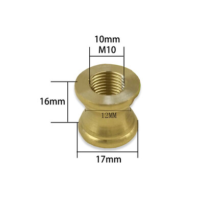 M10 vidinis dantis gryno žalvario I formos jungtis Vidutinė skylė I formos T formos stora tarpinė jungtis Varžtinė veržlė