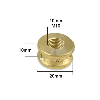 M10 vidinis dantis gryno žalvario I formos jungtis Vidutinė skylė I formos T formos stora tarpinė jungtis Varžtinė veržlė