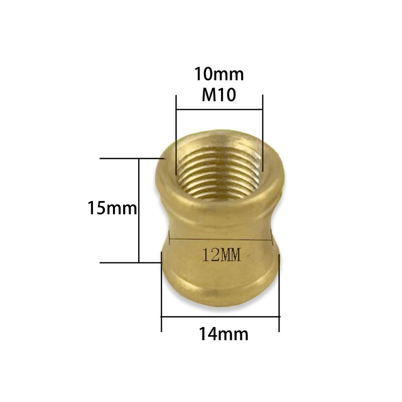 M10 vidinis dantis gryno žalvario I formos jungtis Vidutinė skylė I formos T formos stora tarpinė jungtis Varžtinė veržlė