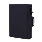 YE TREE Tanki aluminijski metalni novčanik za muškarce s patentnim zatvaračem Držač kreditne kartice RFID novčanik od prave kože koji se otvara za kartice i kovanice Man