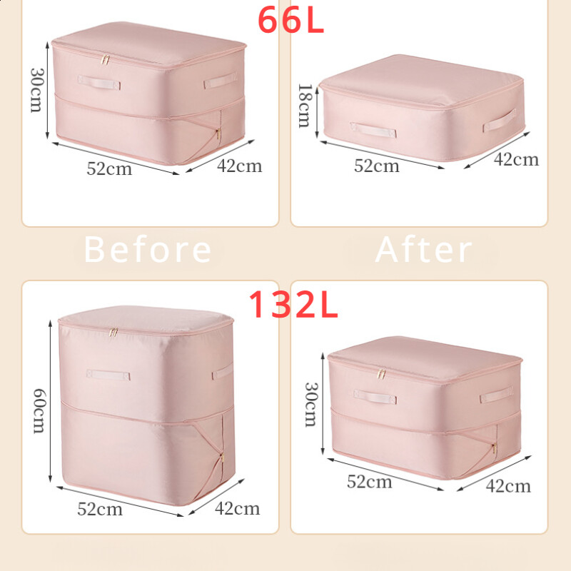 Geantă de depozitare plapumă cu autocompresie Organizator de dulap de capacitate mare Husă de depozitare Organizator de compresie cu economie de spațiu