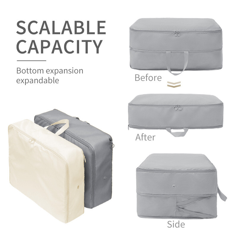 Skapis segas kompresijas maisiņš Mierinātājs kompresijas maisiņš salokāms apģērbu organizators putekļu necaurlaidīgs skapja organizators uzglabāšanas maisiņš