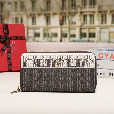 CH Prémium összecsukható, nyomtatott monogramos dizájn kiváló minőségű luxus női kézitáskák négyzet alakú pénztárca klasszikus vintage design divat