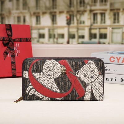 CH Prémium összecsukható, nyomtatott monogramos dizájn kiváló minőségű luxus női kézitáskák négyzet alakú pénztárca klasszikus vintage design divat