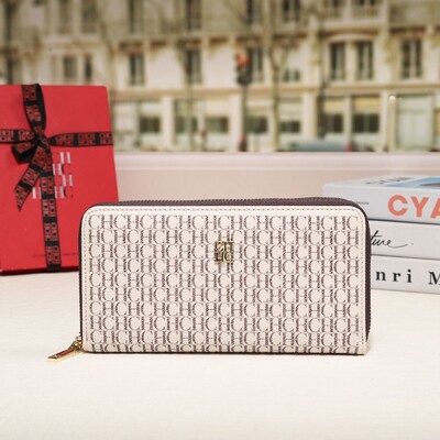 CH Prémium összecsukható, nyomtatott monogramos dizájn kiváló minőségű luxus női kézitáskák négyzet alakú pénztárca klasszikus vintage design divat