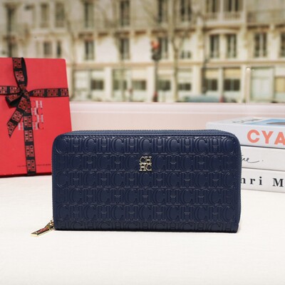 CH Prémium összecsukható, nyomtatott monogramos dizájn kiváló minőségű luxus női kézitáskák négyzet alakú pénztárca klasszikus vintage design divat