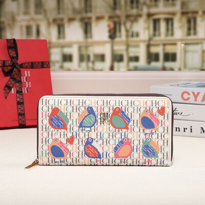 CH Prémium összecsukható, nyomtatott monogramos dizájn kiváló minőségű luxus női kézitáskák négyzet alakú pénztárca klasszikus vintage design divat