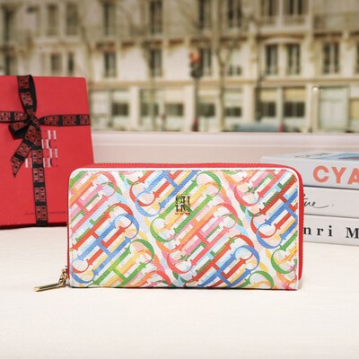 CH Prémium összecsukható, nyomtatott monogramos dizájn kiváló minőségű luxus női kézitáskák négyzet alakú pénztárca klasszikus vintage design divat