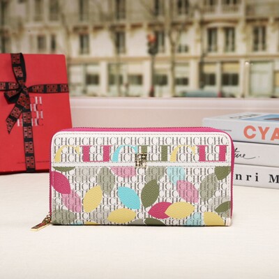 CH Prémium összecsukható, nyomtatott monogramos dizájn kiváló minőségű luxus női kézitáskák négyzet alakú pénztárca klasszikus vintage design divat