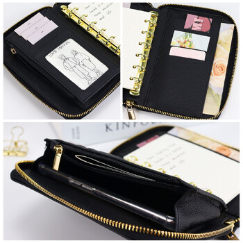 A7 Pink Black Cash Budget Envelope Wallet System Envelopes Binder Note μόνο για προϋπολογισμό και εξοικονόμηση χρημάτων