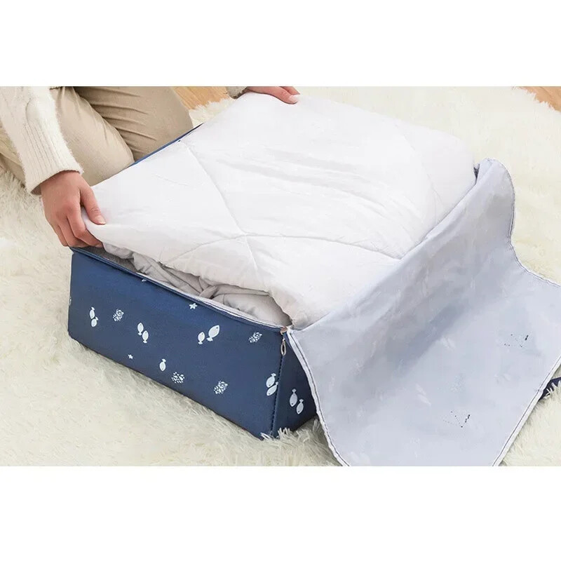 M/L/XL/XXL Nagy kapacitású paplanruházat tárolótáska/oxfordi szövet paplantároló táska befejező táska mozgatható csomagolótáska tárolótáska