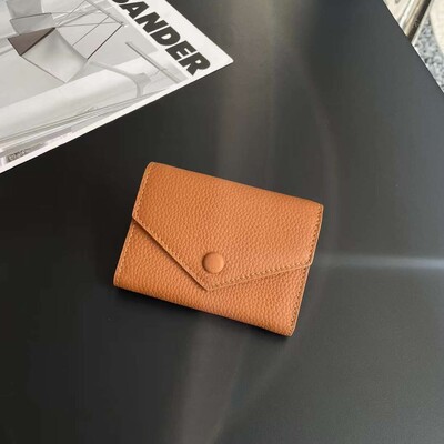 Mali ženski novčanik od 100% prave kože, luksuzna omotnica, torbica, višenamjenska torbica za novčiće, kratak ženski novčanik od goveđe kože