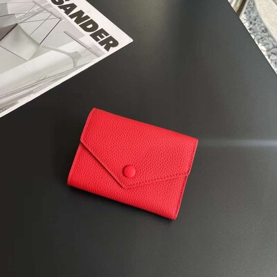 Mali ženski novčanik od 100% prave kože, luksuzna omotnica, torbica, višenamjenska torbica za novčiće, kratak ženski novčanik od goveđe kože