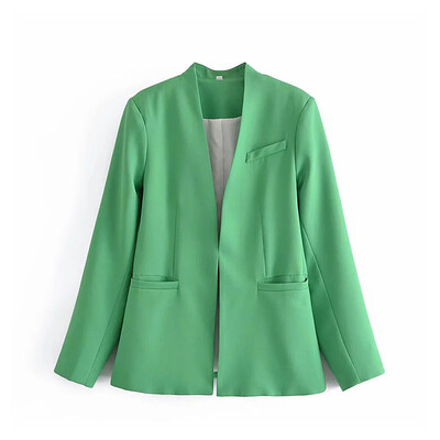 BMURHMZA 2024 női négy évszak új, egyszínű, egyszerű, alkalmi irodai professzionális felső és öves nadrágkosztüm szett