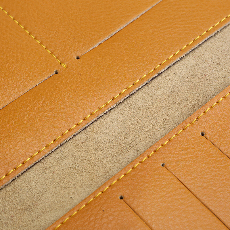 Muški dugi novčanik od prave kože Ženska duga torbica Muška tanka torbica za novac Ženski držač kreditne kartice Tanki dvostruki kvačilo za žene