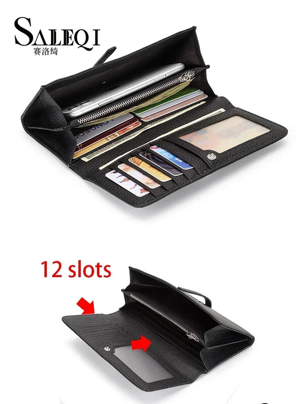 Valódi bőr pénztárca női hosszú kuplung divat luxusmárkás női pénztárcák kártyatartó cipzáras érme zseb kiváló minőségű billfold