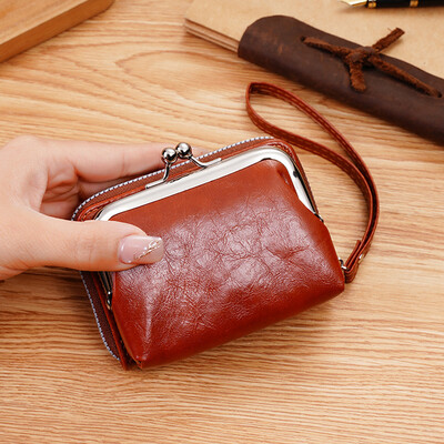 Modni novčanici i torbice PU kožna torbica za novac Ženska kratka torbica s kopčom Držači kartica za male kovanice Plava crvena spojka Novi ženski novčanik