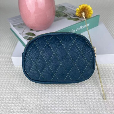 Modni novčanici i torbice PU kožna torbica za novac Ženska kratka torbica s kopčom Držači kartica za male kovanice Plava crvena spojka Novi ženski novčanik