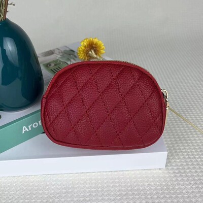 Modni novčanici i torbice PU kožna torbica za novac Ženska kratka torbica s kopčom Držači kartica za male kovanice Plava crvena spojka Novi ženski novčanik