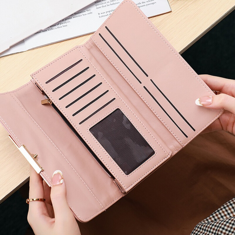 Marka Luksuzni ženski novčanik Dugačka torbica Spojka velikog kapaciteta Ženski novčanici Ženska torba za telefon Držač kartice