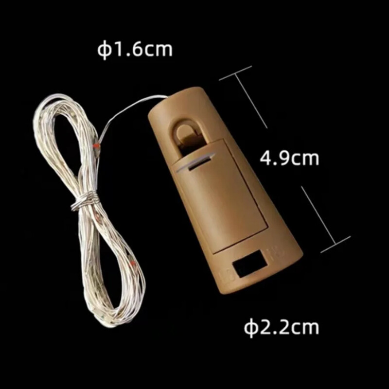 10db 3 méteres borosüveg parafa LED-füzérfüzér fények ünnepi tündérfények bár palacklámpák