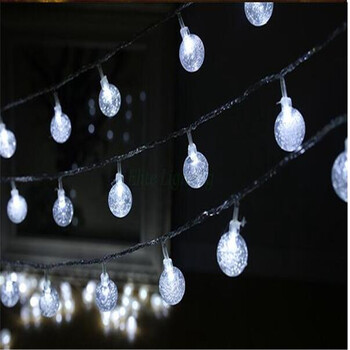 LED String Fairy Light 220V 10M/20M/30M Crystal Bubble Ball Φωτιστικό εξωτερικού χώρου Λαμπτήρες Γιρλάντα Διακόσμηση Αδιάβροχο Χριστουγεννιάτικο κήπο