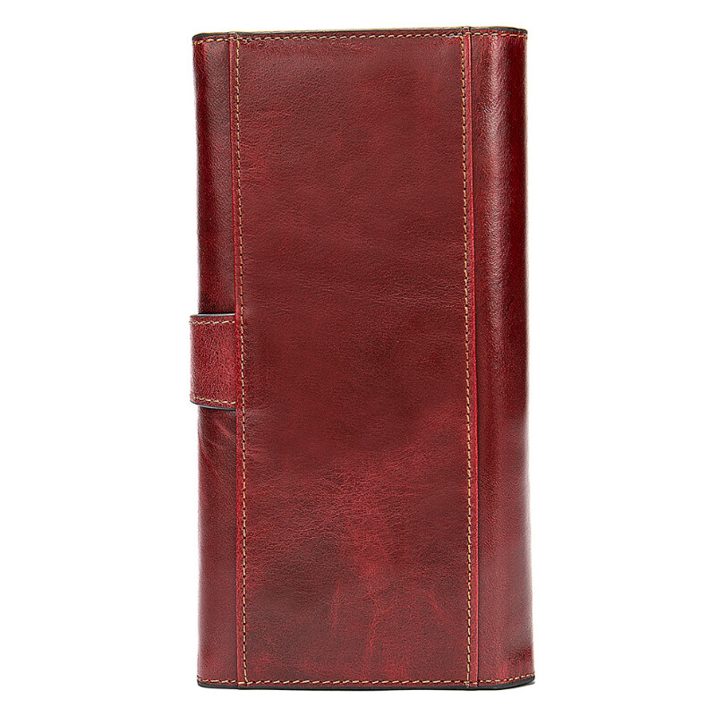 Modna ženska torbica od prave kože Luksuzna dizajnerska ženska torbica za večernju zabavu Duga ručna spojka za žensku haljinu Crvena