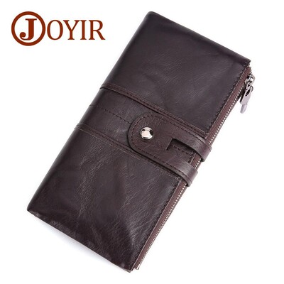 JOYIR Piele autentică Rfid Portofel pentru femei Portofel lung pentru femei Poșetă pentru femei Poșetă pentru femei Poșeta pentru bani de buzunar pentru telefon mobil La îndemână