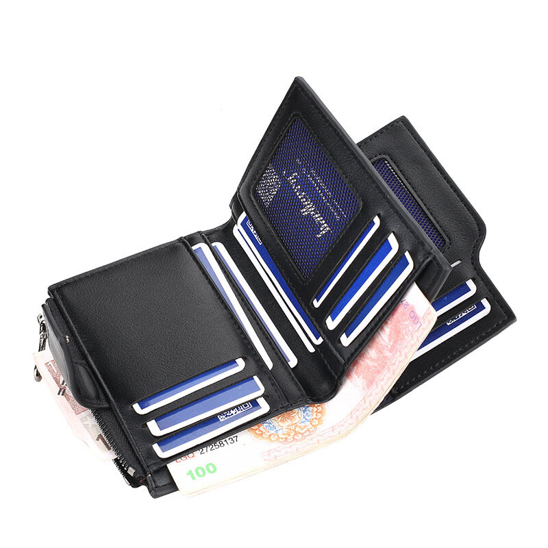 2024. Ženska nova torbica PU kožna modna kratka torbica s patentnim zatvaračem Korejska torbica Čvrsta torbica za više kartica Carteras Luksuzni