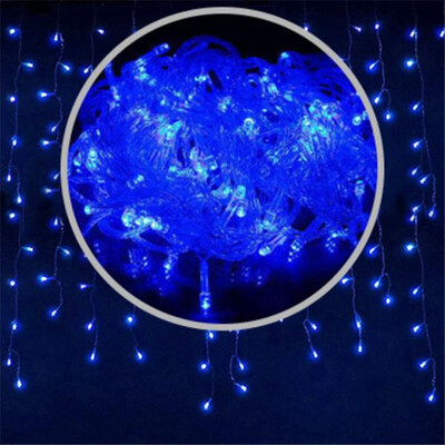 Božićna svjetla vodopad vanjska dekoracija 5M spuštena 0,4-0,6m led svjetla zavjese užad svjetla ukras za vrtne strehe