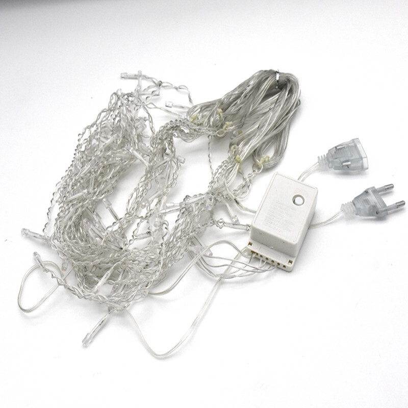 Božićna svjetla vodopad vanjska dekoracija 5M spuštena 0,4-0,6m led svjetla zavjese užad svjetla ukras za vrtne strehe