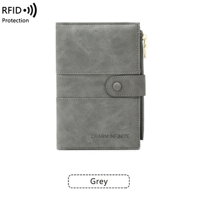 Αντικλεπτικά πορτοφόλια διαβατηρίων RFID Πολυλειτουργικό πακέτο ταυτότητας φακέλου Unisex Τσάντα ταξιδιού με φερμουάρ Πορτοφόλι εισιτήριο Θήκη κέρματος