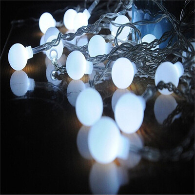 10 M 100 bumbiņu daudzkrāsu Ziemassvētku LED stīgu gaismas 110 V 220 V IP44 āra kāzu ballītes svētku dekorācijas gaismas luces